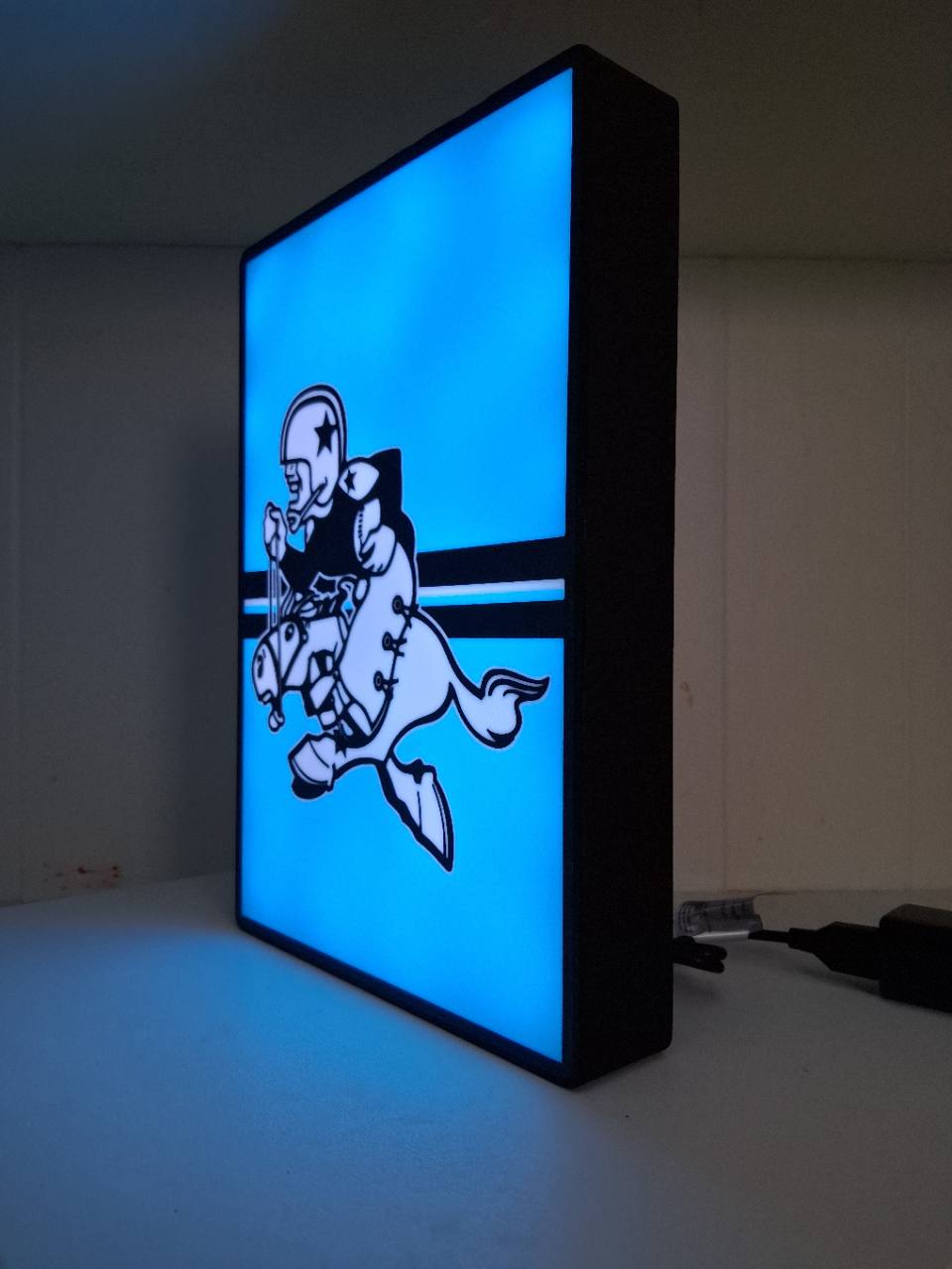 Cowboy Joe LED light box – custom 3D printed – Lit Layer Creations